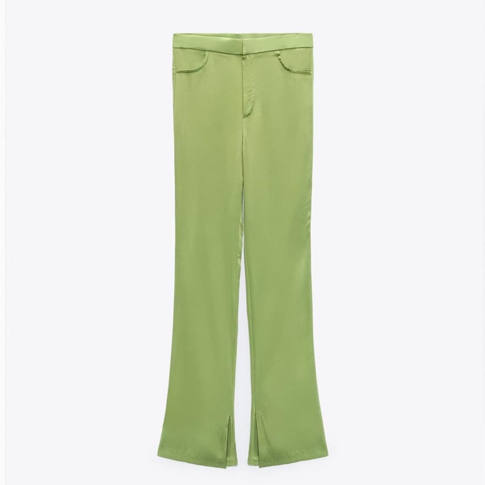Zara flared satin pants